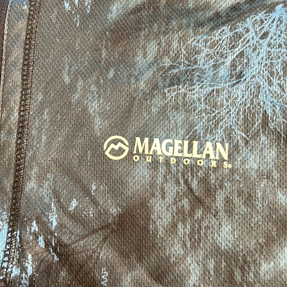 3/$25 Magellan 1/4 Zip Pullover Blue Camo Realtree Fishing Shirt Size L - Picture 4 of 12